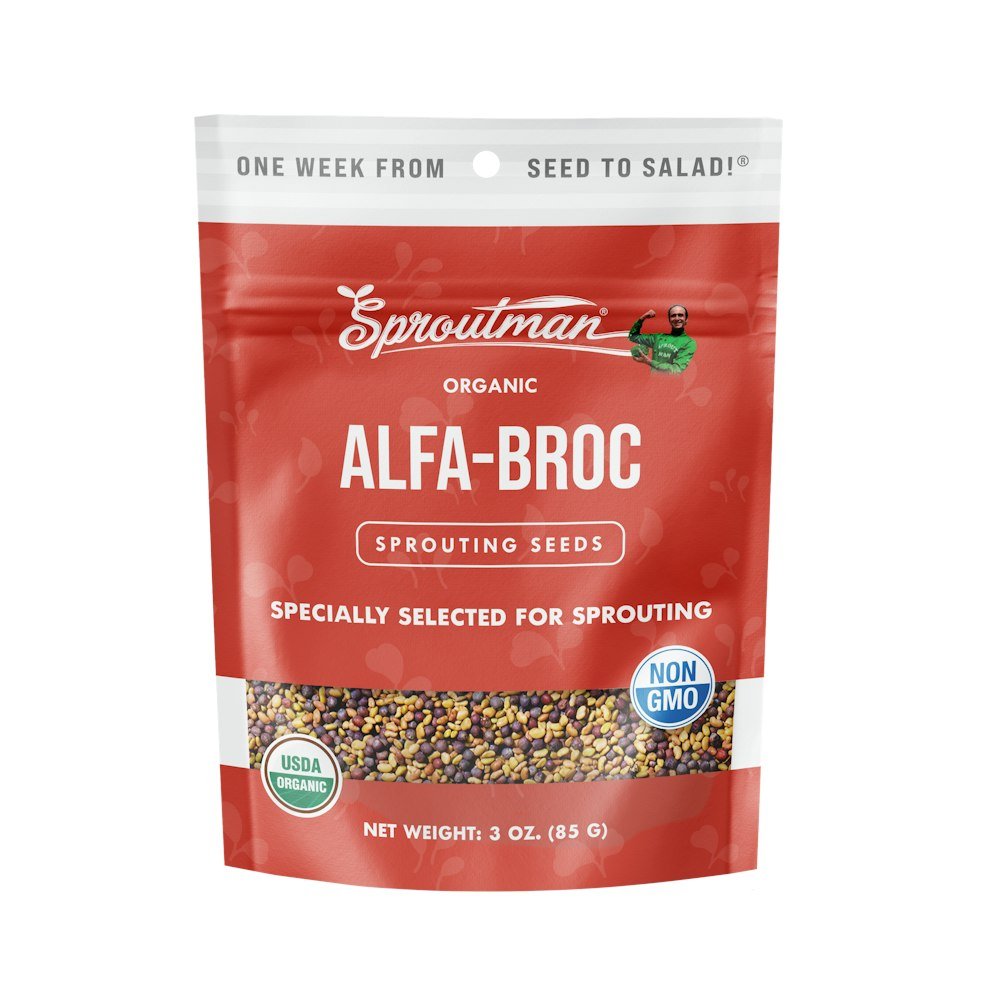 Organic Alfa - Broc Sprouting Seed - Sproutman