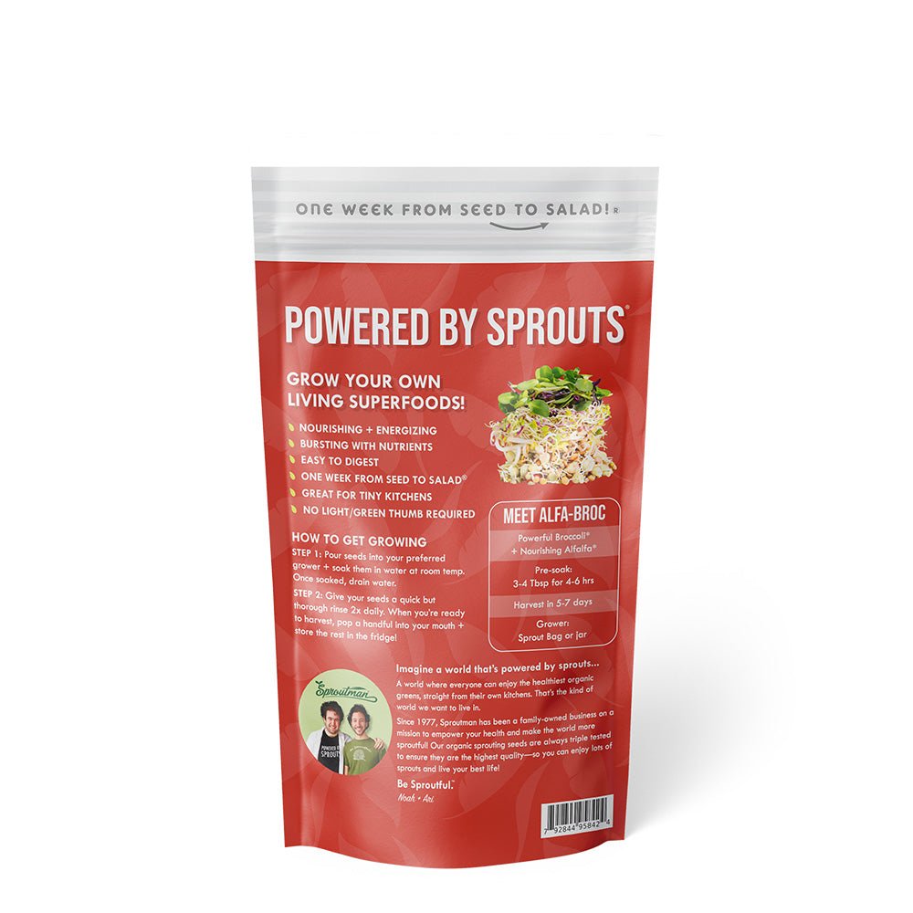 Organic Alfa-Broc Sprouting Seed - Sproutman