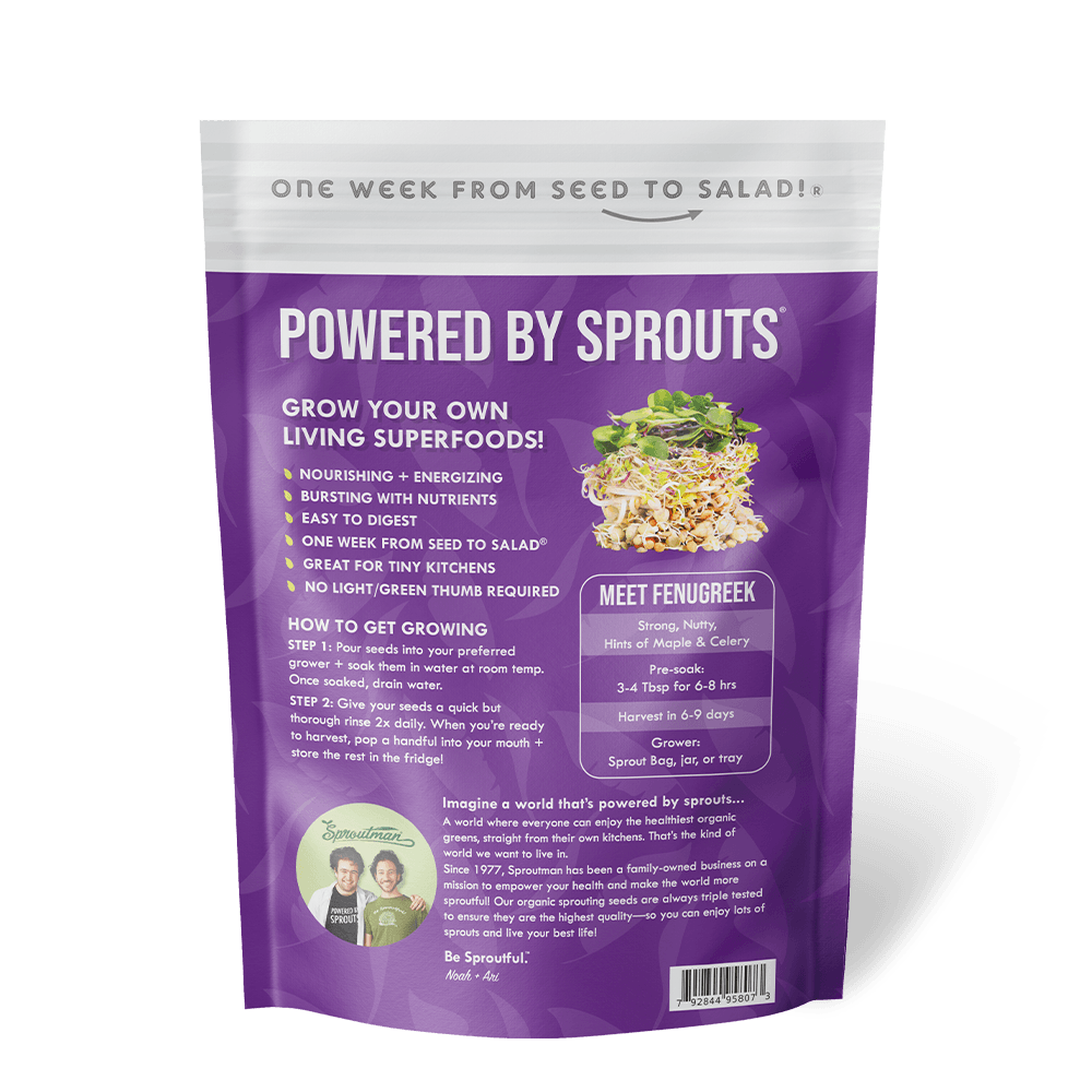 Organic Fenugreek Sprouting Seed - Sproutman