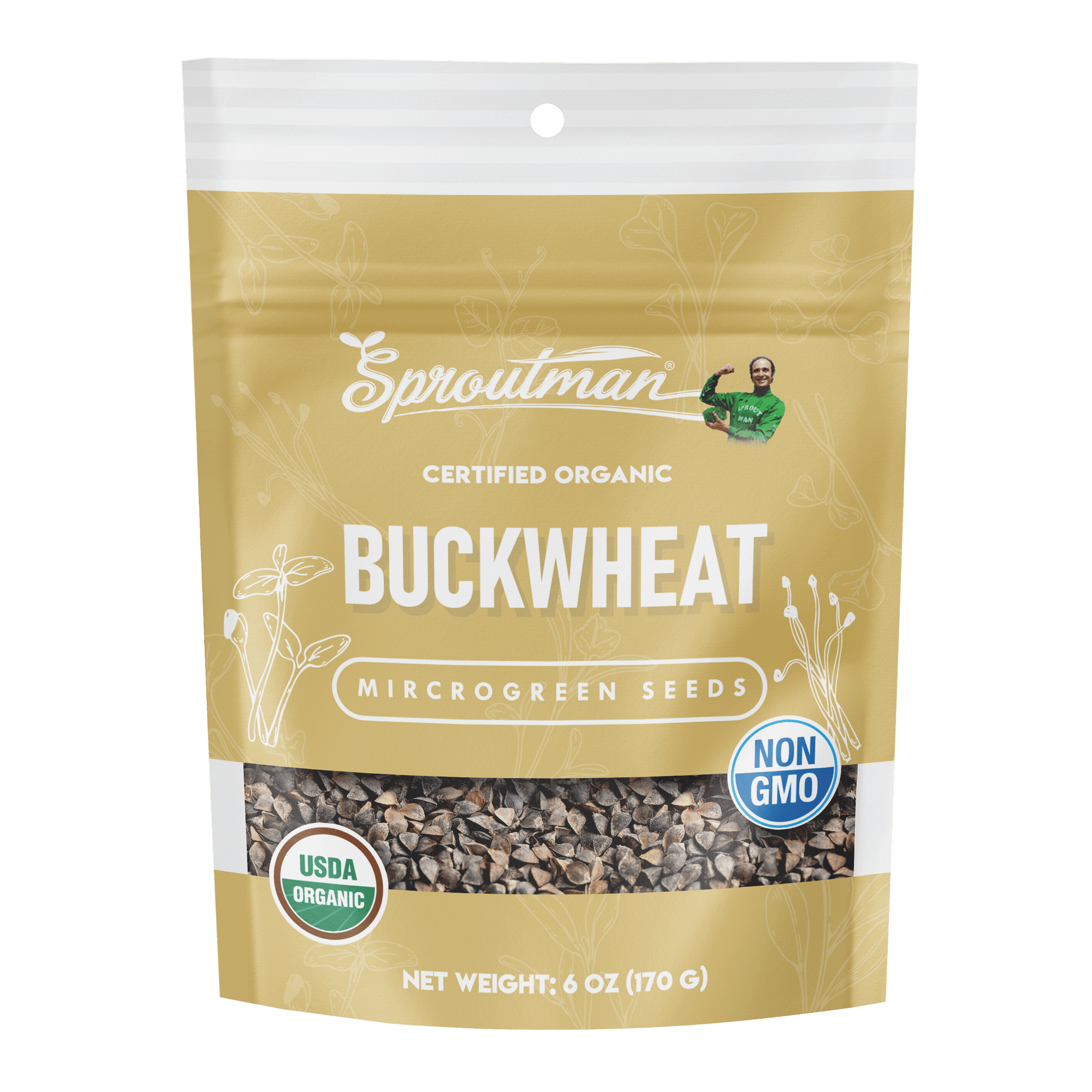 🌱 Buckwheat Microgreen Seeds - Sproutman