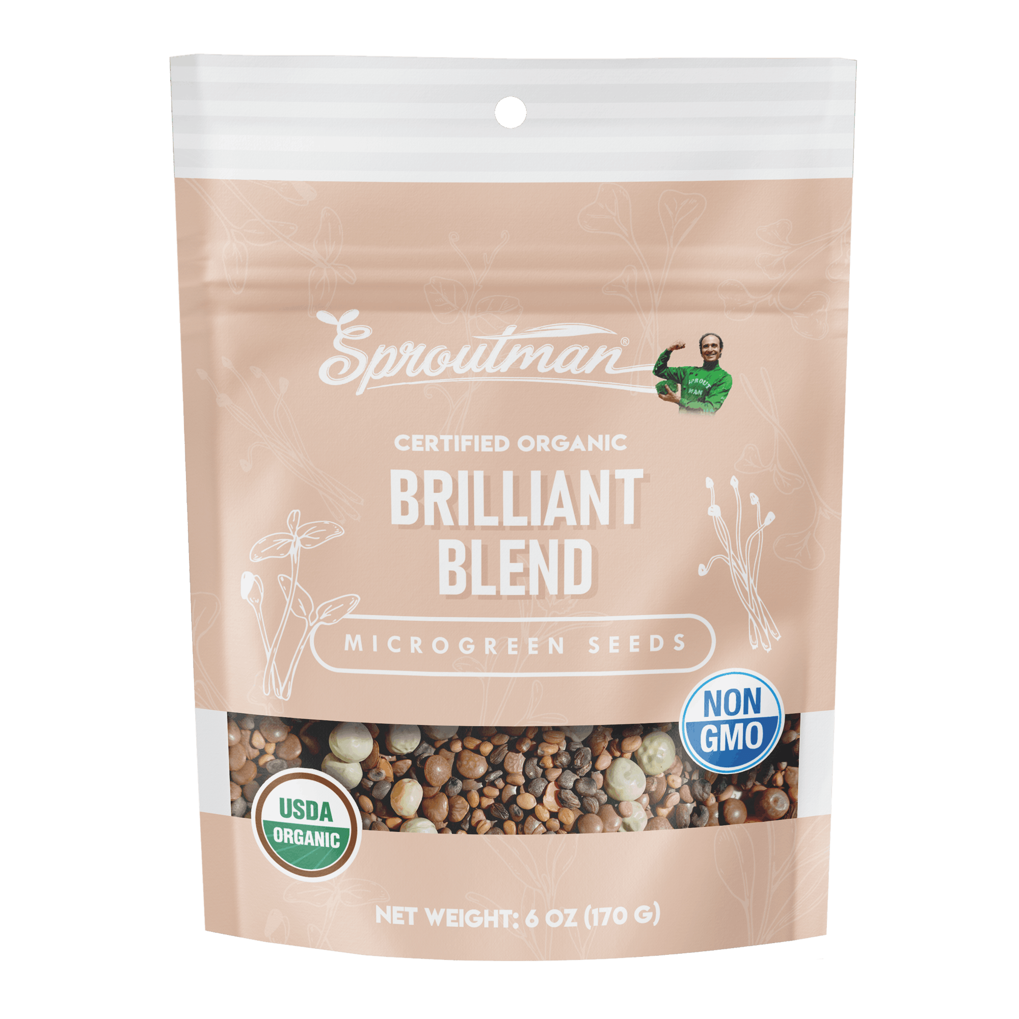 Organic Brilliant Blend Microgreen Seed - Sproutman