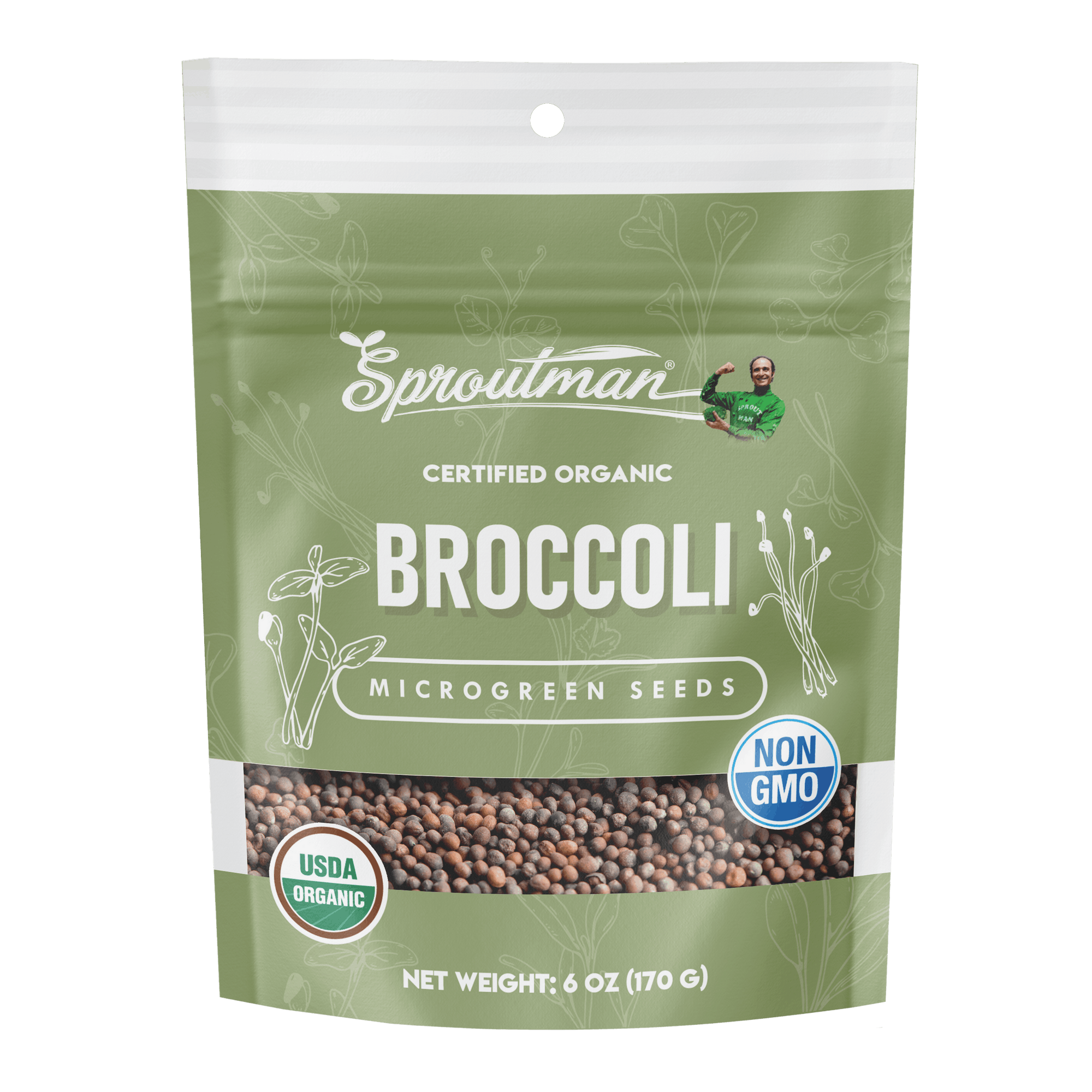 Organic Broccoli Microgreen Seed - Sproutman