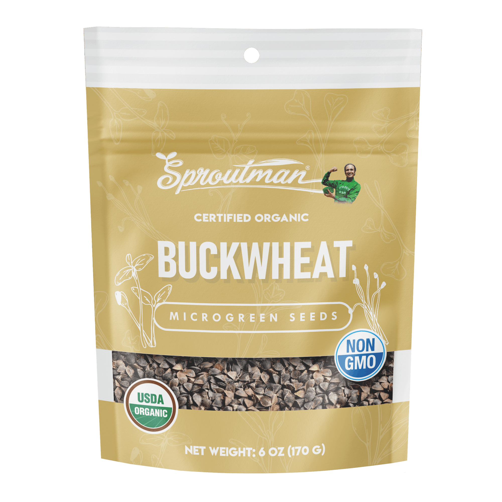 Organic Buckwheat Microgreen Seed - Sproutman