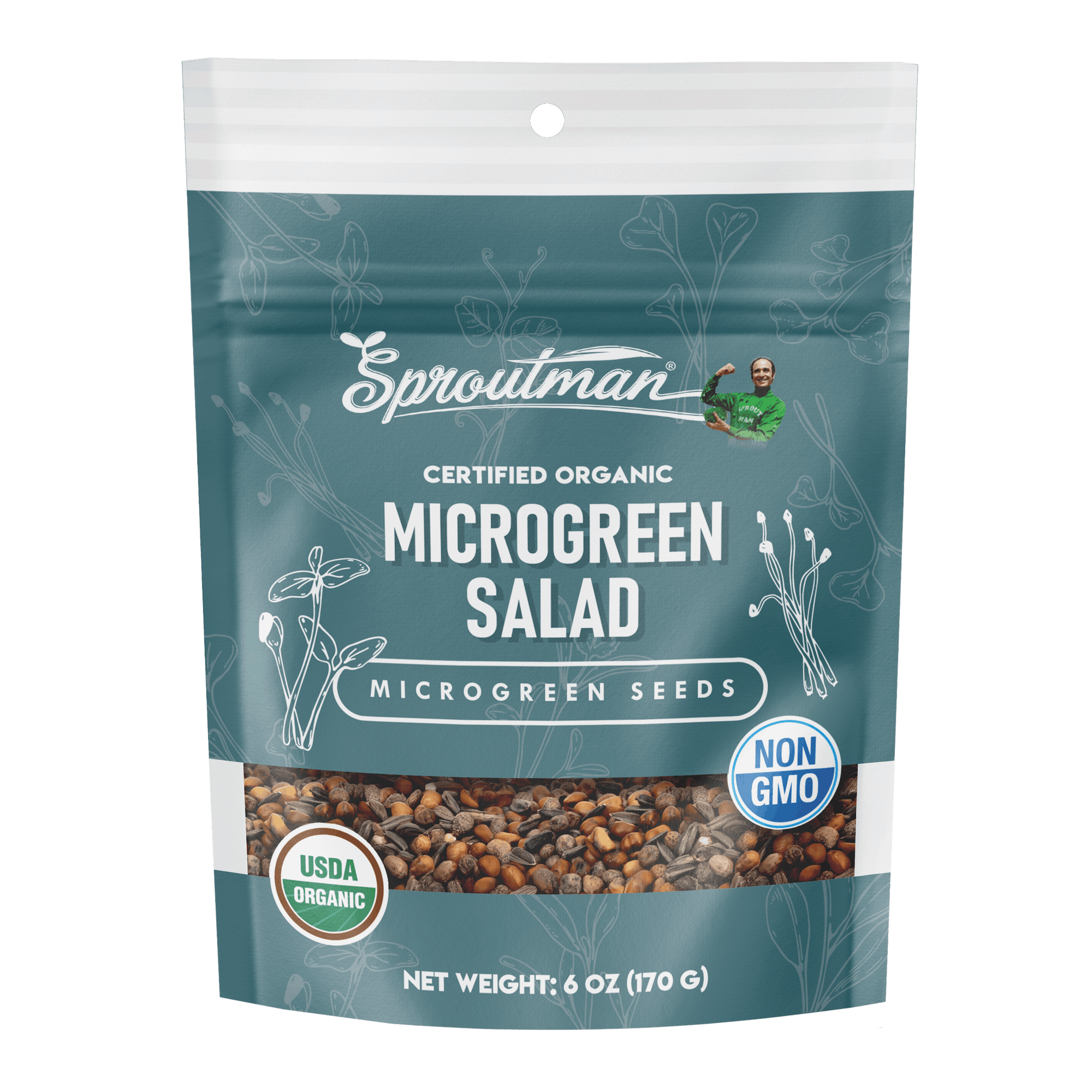 Organic Microgreen Salad Blend Seed - Sproutman
