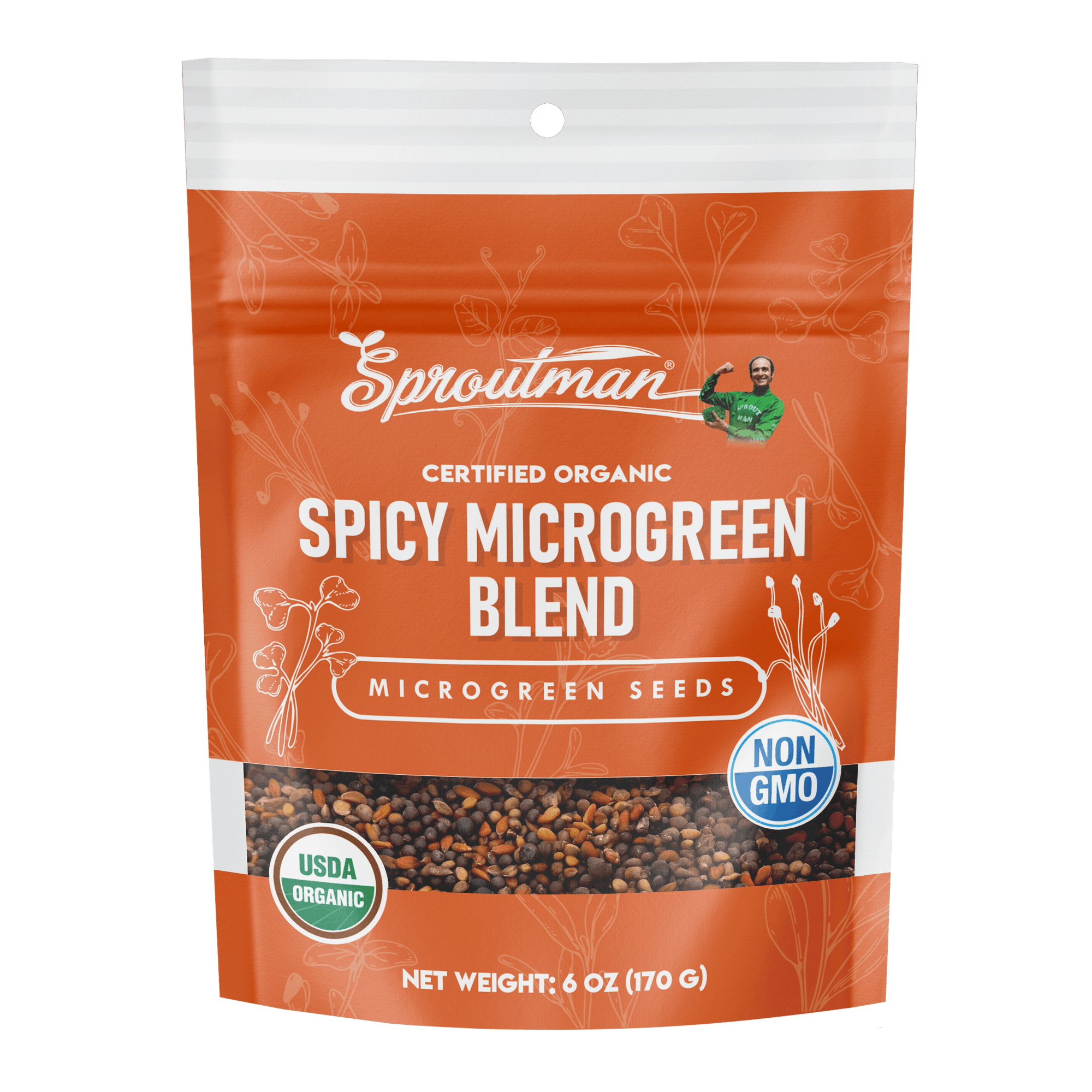 Organic Spicy Microgreen Blend Seed - Sproutman