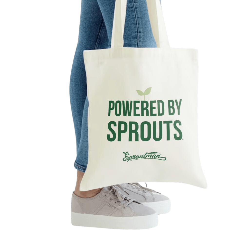 Powered by Sprouts Tote Bag - Sproutman