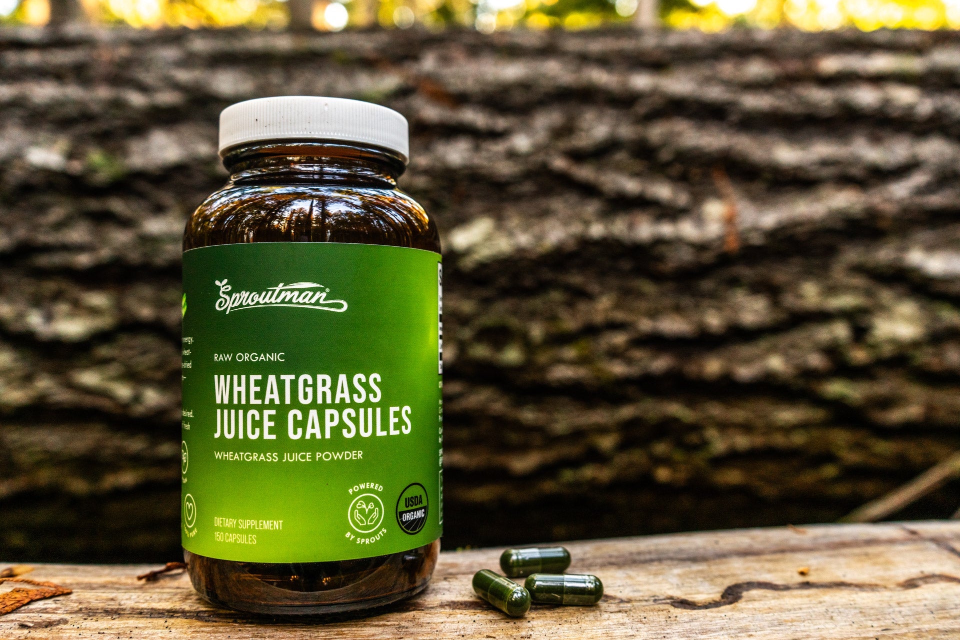 Sproutman's Wheatgrass Juice Capsules - Sproutman