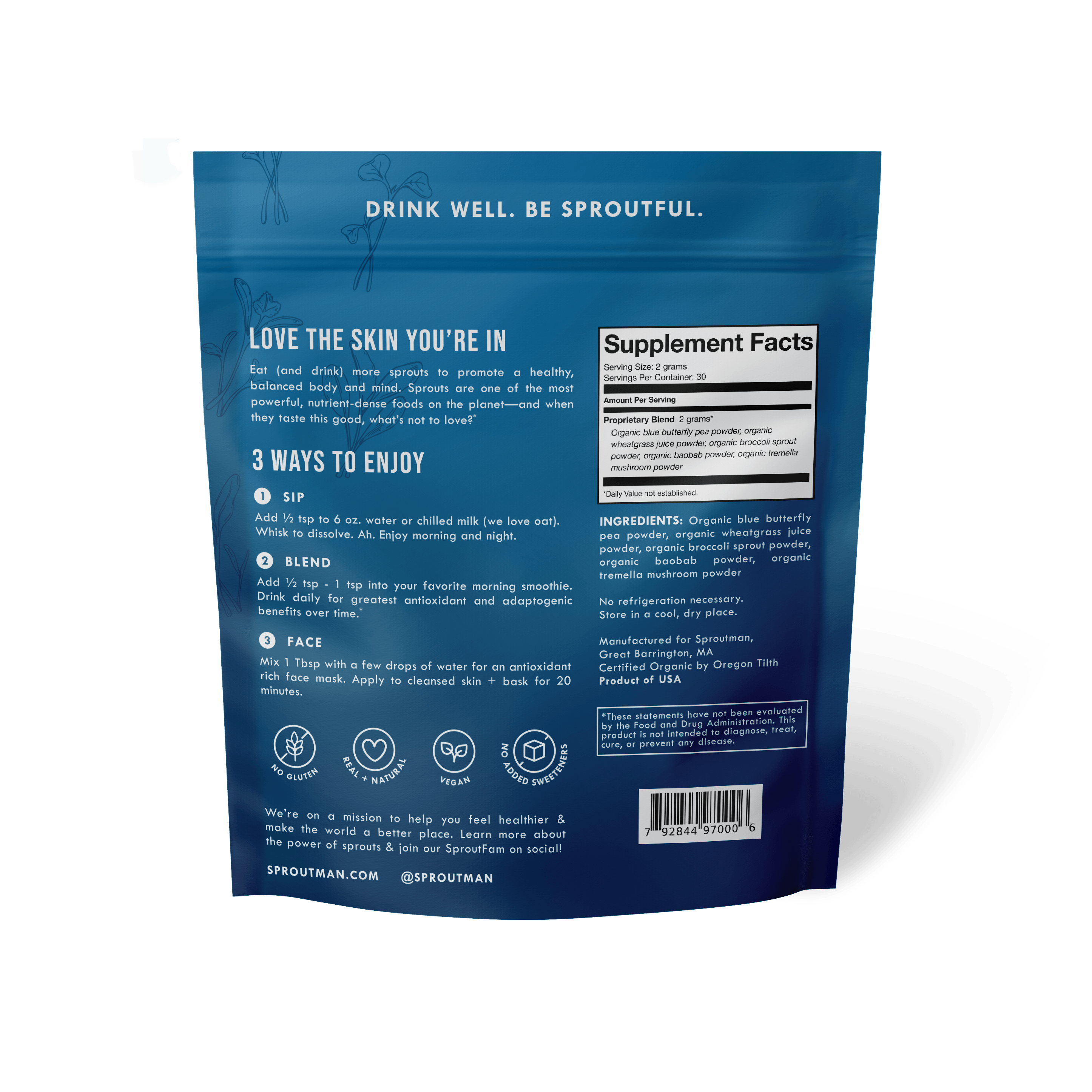 Blue Glow Sprout Powder - Sproutman