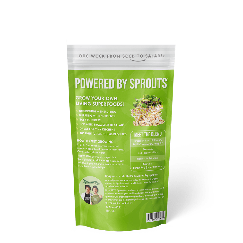 Organic Broccoli Blend Sprouting Seed - Sproutman