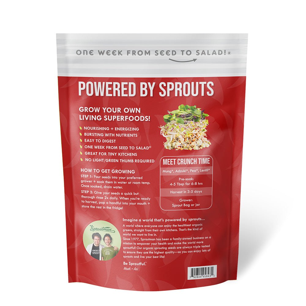 Organic Crunch Time Sprouting Seed - Sproutman