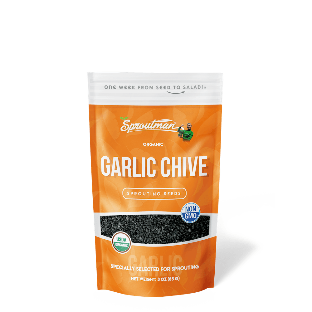 Sprouted Chive Organic Garlic Chive Sprouting Seed | Sproutman