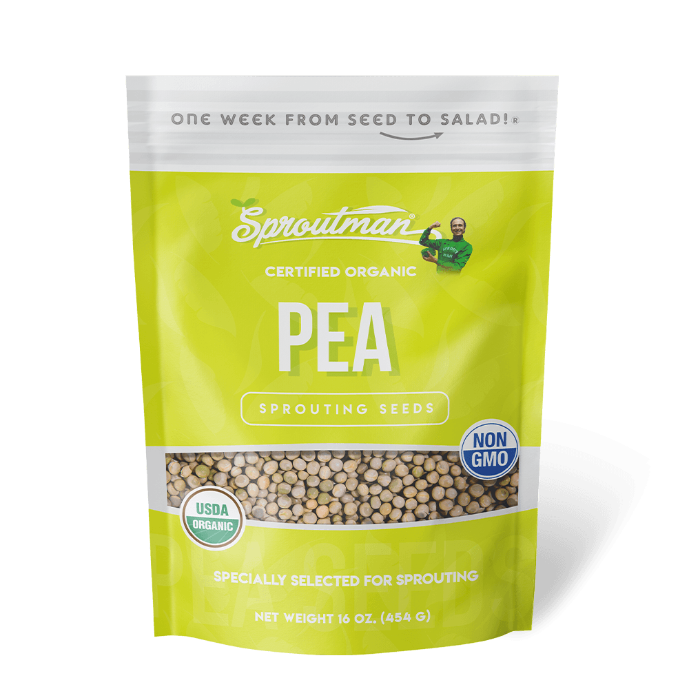 Organic Pea Sprouting Seed - Sproutman