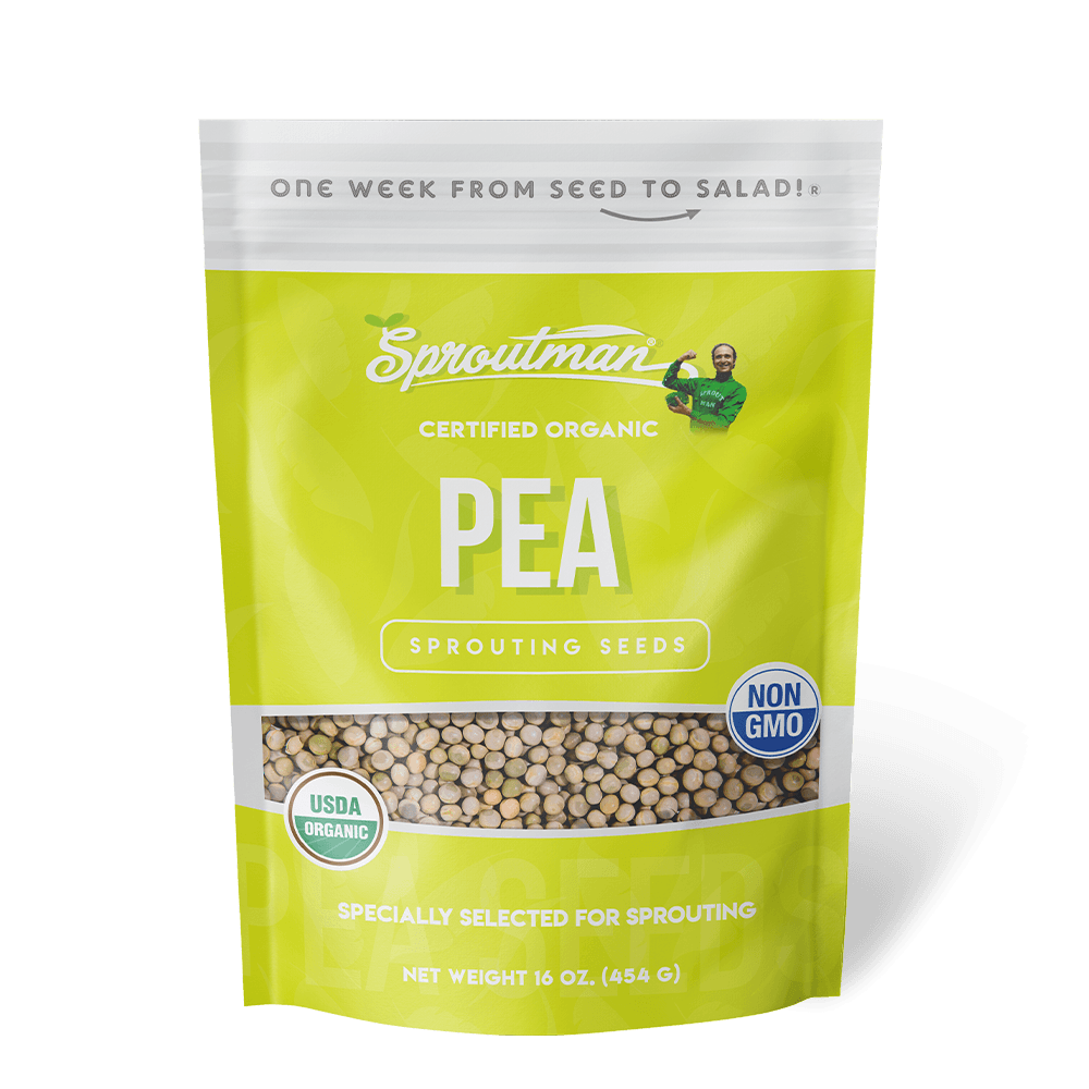 sprout pea seeds before planting Organic Pea Sprouting Seed