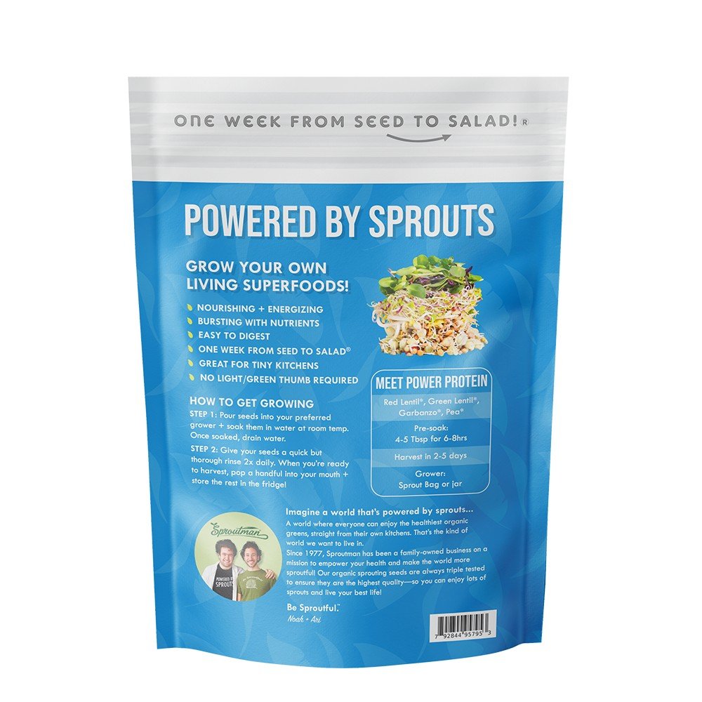 Organic Power Protein Sprouting Seed - Sproutman