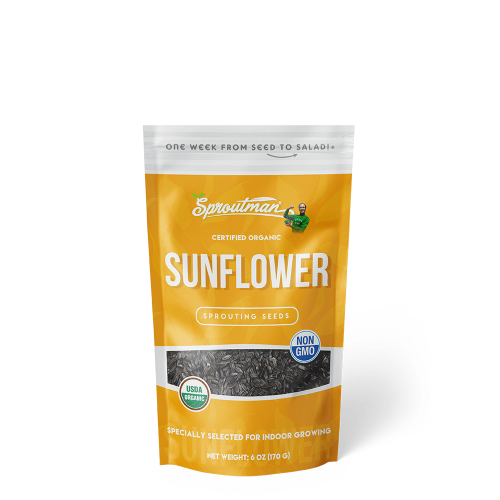 bag of sunflower seeds to plant Organic Sunflower Sprouting Seed